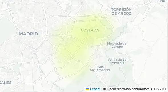Mapa Madrid Este