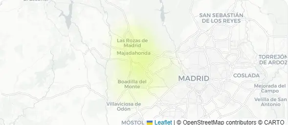 Mapa Madrid Oeste